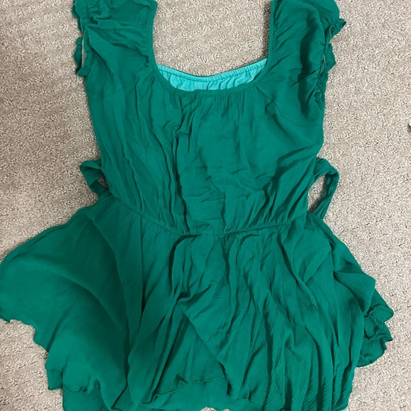 Altard state Green Ruffled Romper - Picture 3 of 3